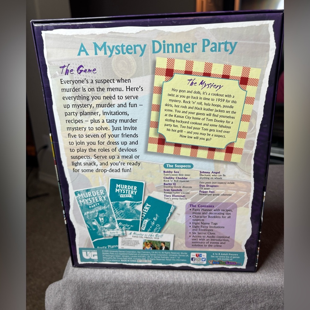 University Games Murder Mystery Party Game Host Party Game Night Activity - Picture 3 of 7